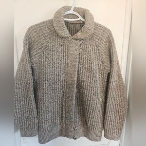 Vintage Wool Zip-Up Sweater